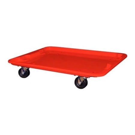 Mfg Tray Molded Fiberglass Toteline Dolly 780738 for 27-1/2 " x 20" x 14-1/8" Tote, Red 7807385280